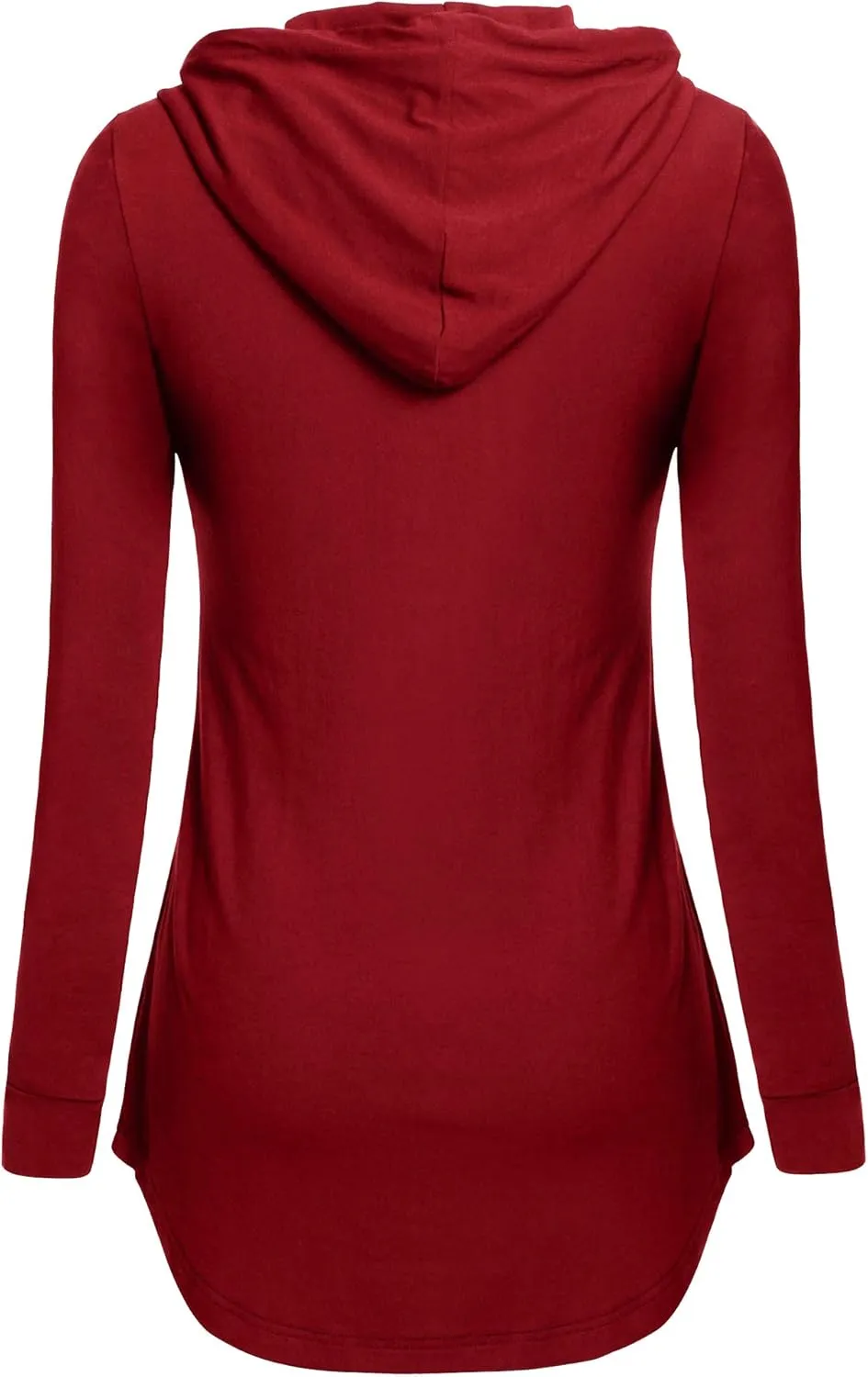 BEPEI Women Tunic Hoodies Long Sleeves Pocket Crewneck Dressy Shirts