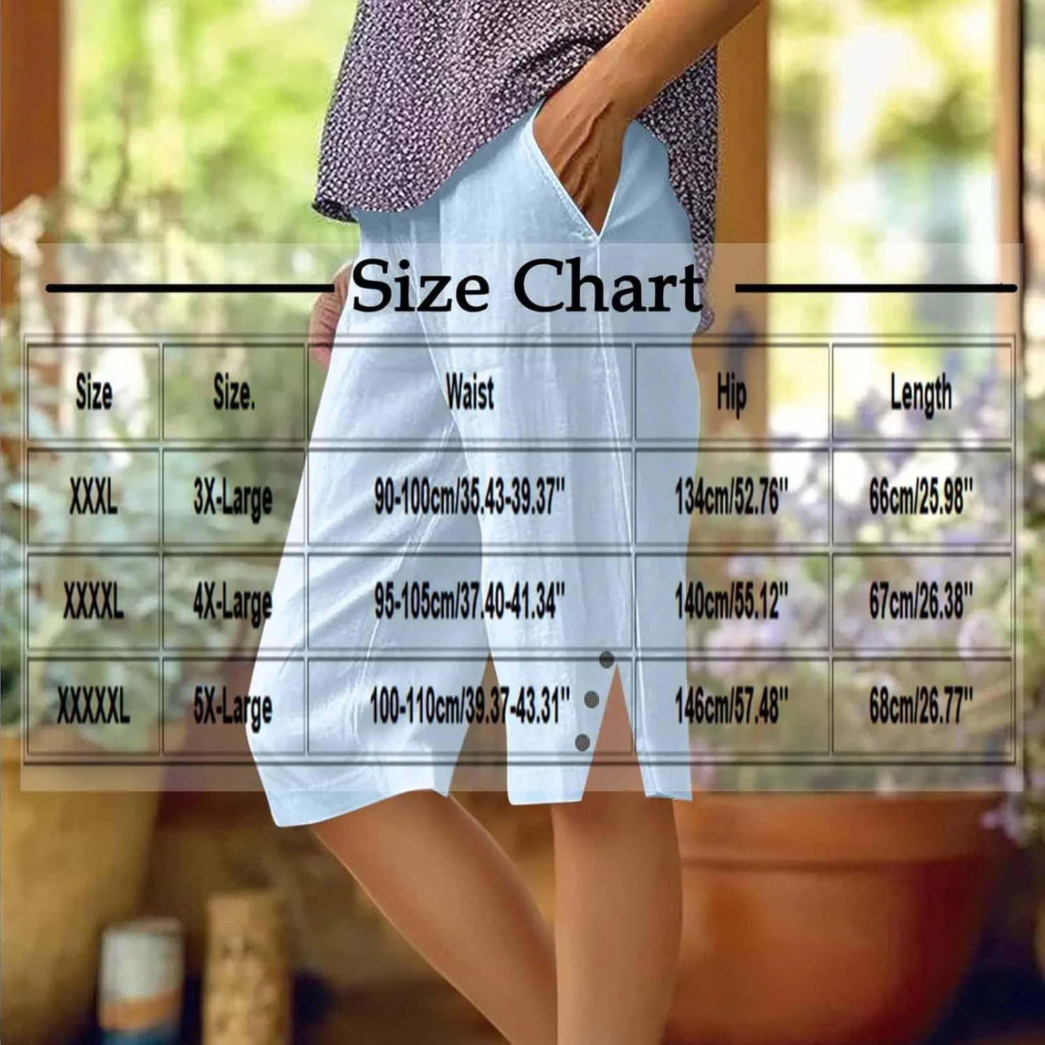 Bermuda Shorts for Women Knee Length Cotton Linen Shorts Casual Elastic Waisted Wide Leg Shorts Summer Beach Outfits