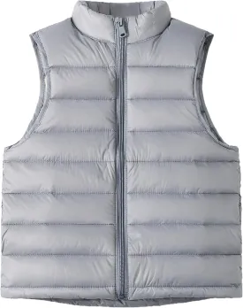Happy Cherry Kids Winter Snow Puffer Down Vest Softshell Quilted Padded Sleeveless Jacket Ultra Light Waistcoat 4-12 Years