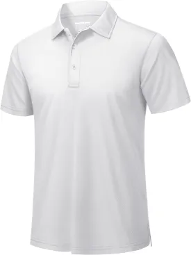 TACVASEN Mens Golf Shirt Dry Fit Mens Polo Shirts Short Sleeve Performance Golf Polos for Men with Collar Work Shirts