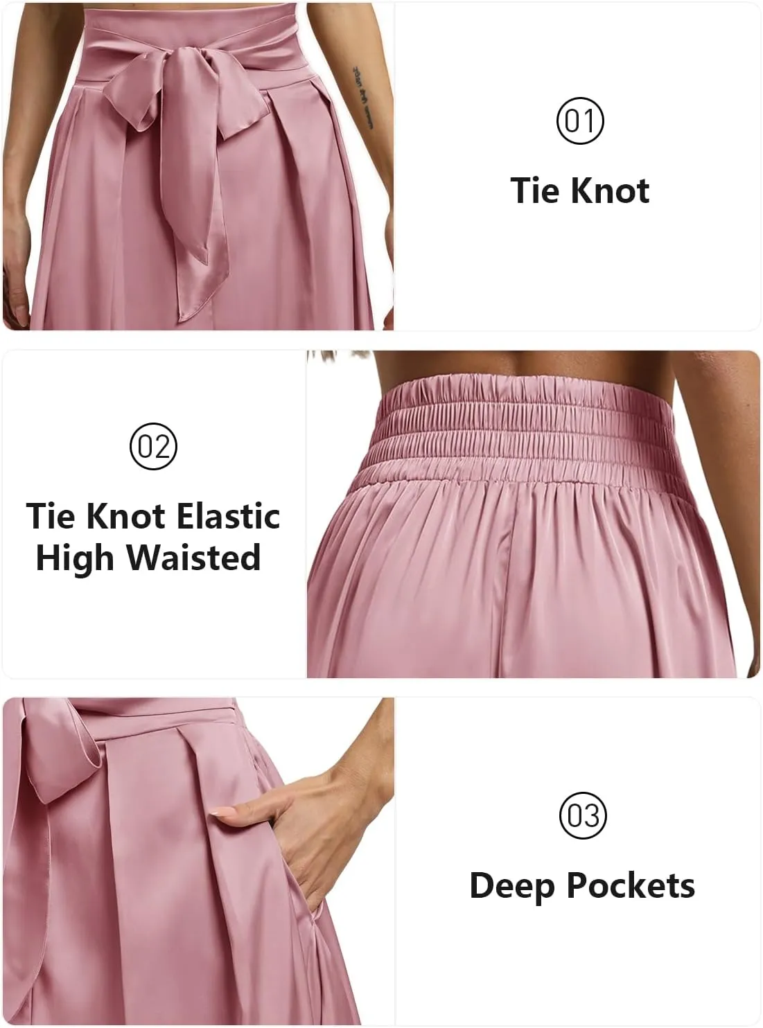 Women's Flowy A Line Skirts,Work Skirts for Women,Maxi Skirts for Women with Pockets