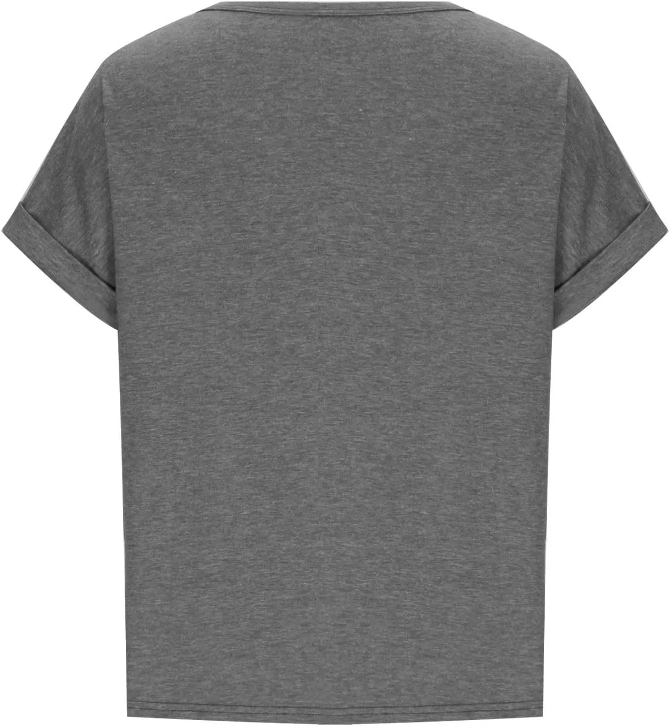 Womens Henley Shirt Buttons Decor Short Sleeve Tunic Tops Blouses for Women 2024 Summer Loose Fit Solid T Shirts