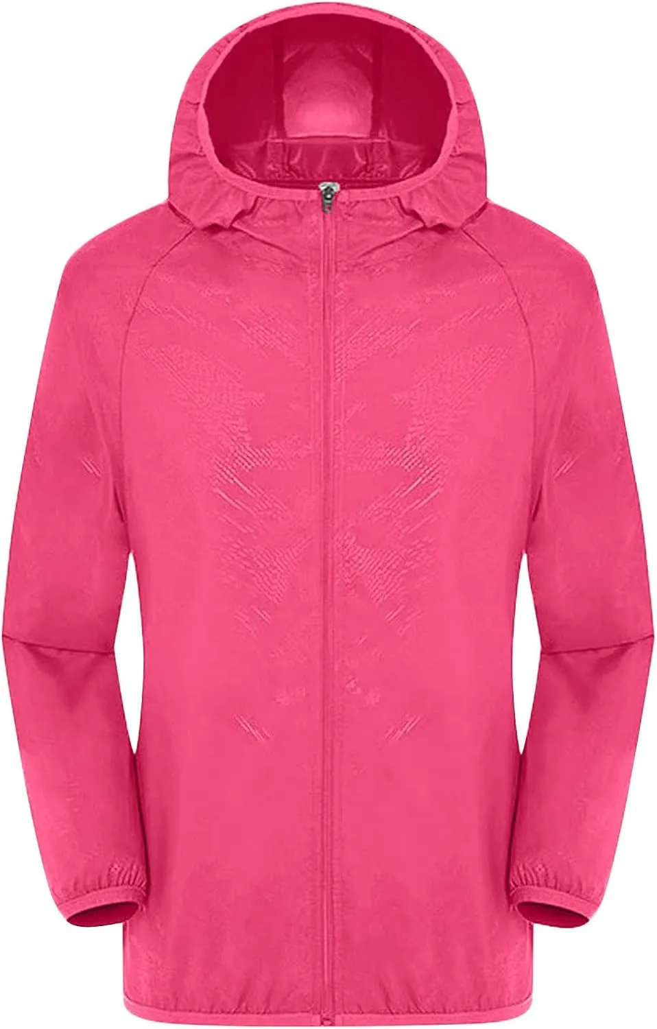 Women's Lightweight Rain Jacket Waterproof Packable Raincoat Sun Protection Hoodies Golf Hiking Travel Windbreaker